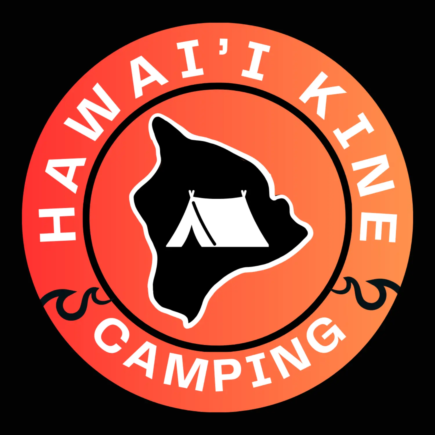 Hawaii Kine Camping Logo