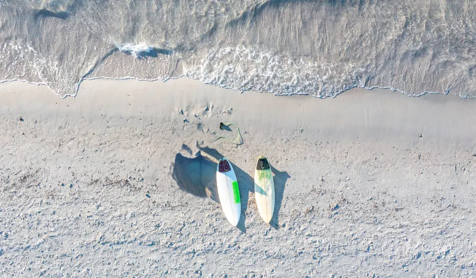 surfboard on the beach big island 